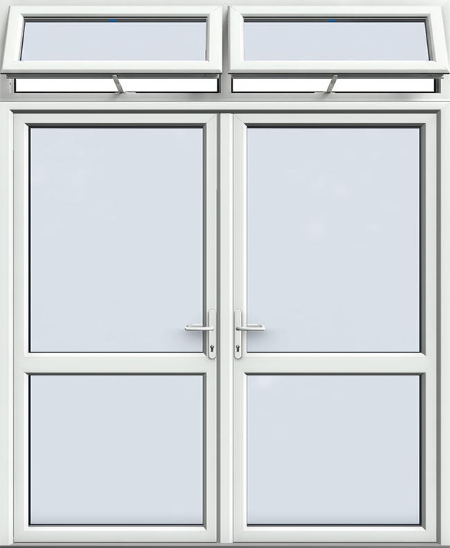 Style 11 uPVC French Door