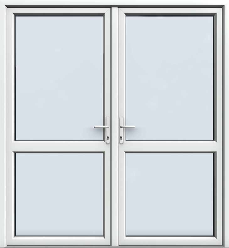 Style 2 uPVC French Door