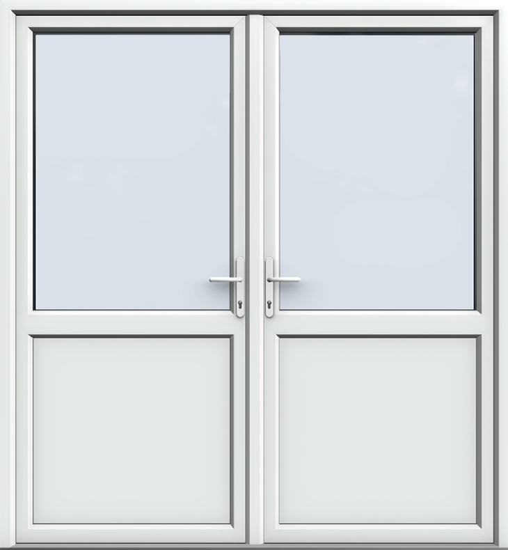 Style 3 uPVC French Door