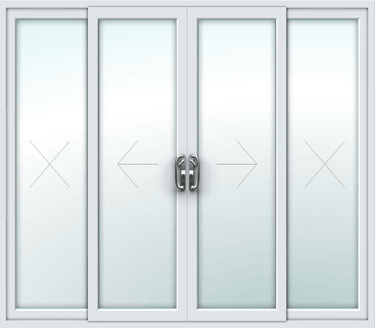 4 Pane uPVC Patio Door